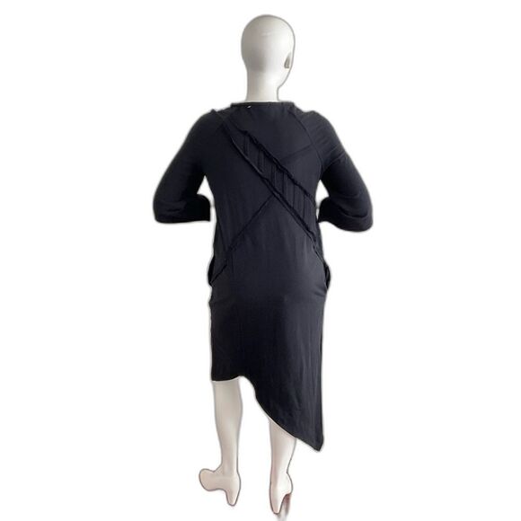 MDNT:45 Black Gothic Asymmetrical Dress XL Cyberpunk - Picture 2 of 6